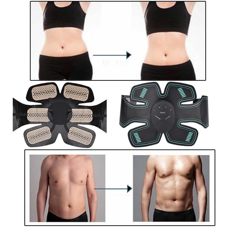 Fitness Equipment ABSWaist Abdominal Muscle Stimulator Electric Gym Equipment Body Slimming Massager EMS Muscle Trainer Machine