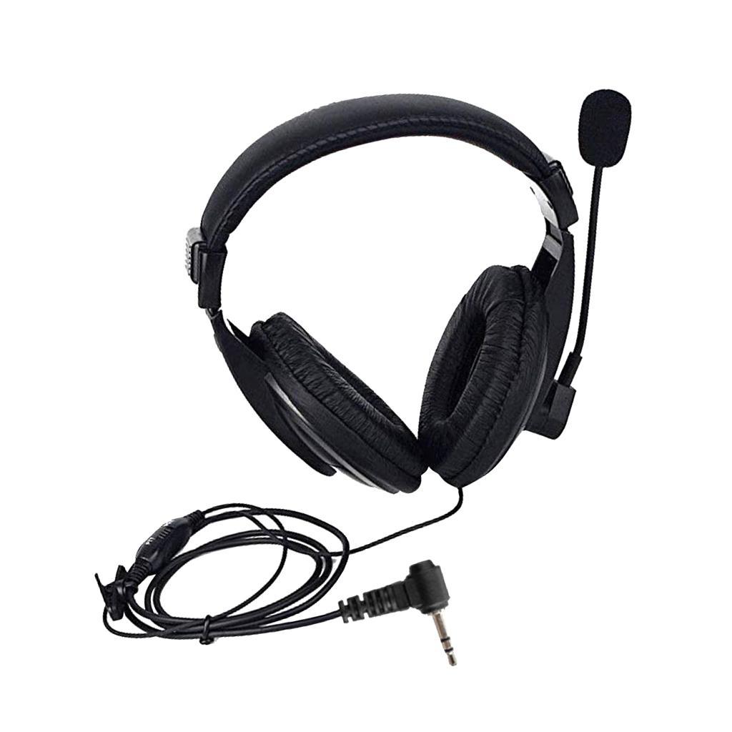 Mic Overhead Headphone VOX PTT for  Two