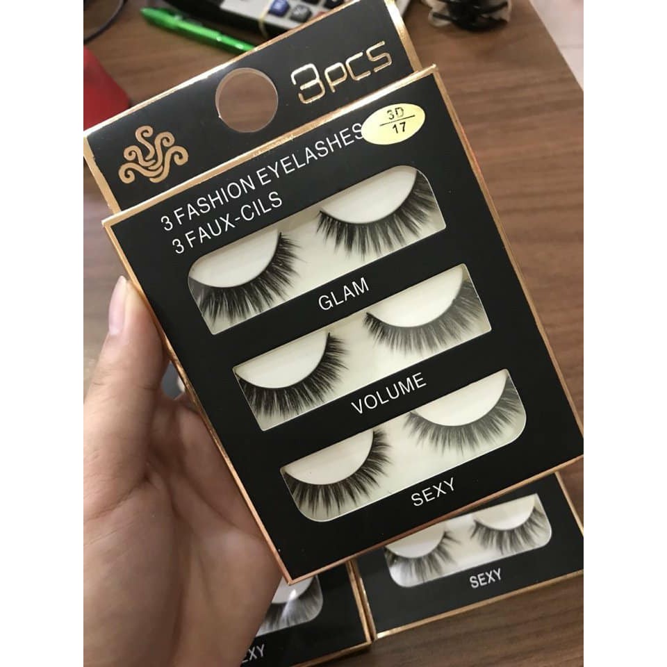 Mi giả lông chồn 3D cho ánh nhìn quyến rũ thu hút Fashion Eyelashes (3 Đôi)