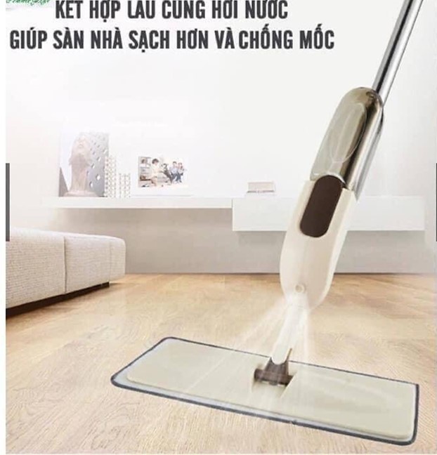 Cây Lau Nhà Đa Năng Thông Minh 2 in 1 Có Bình Xịt Nước Tự động Spray Mop