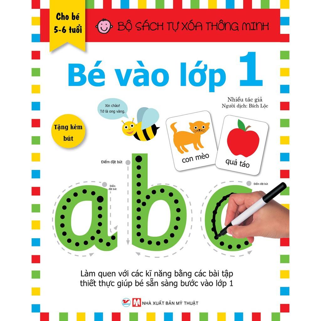 Bộ sách tự xóa thông minh Bé Vào Lớp 1 - Nhà sách Tân Việt - Bản Quyền