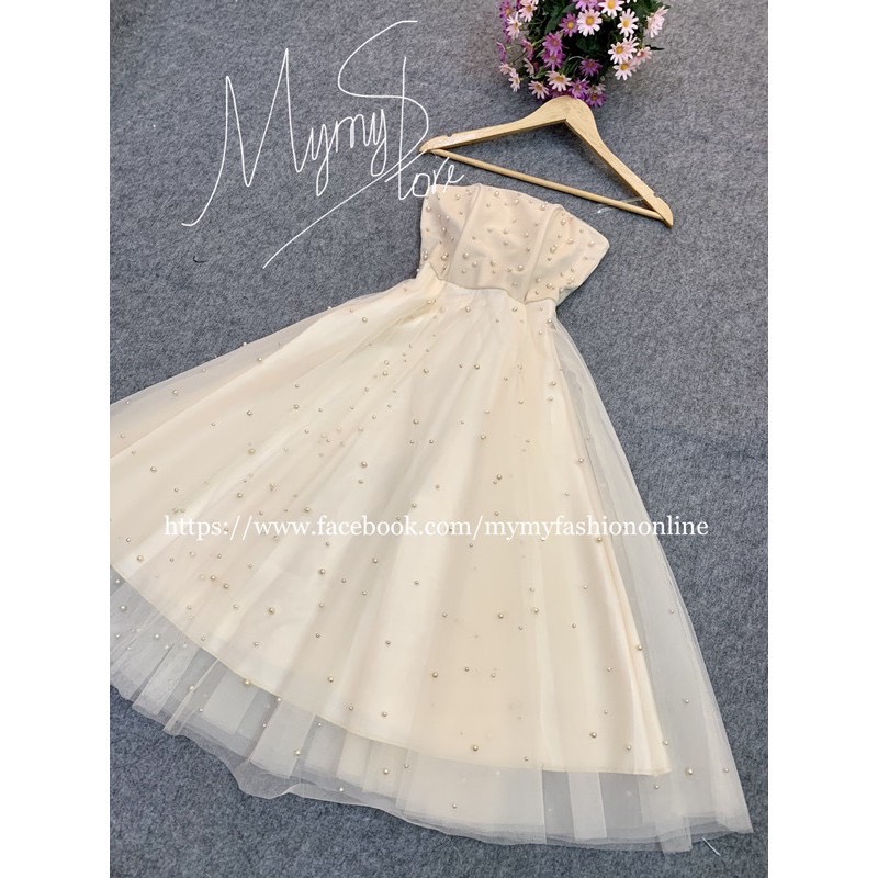 Đầm xoè công chúa 2 dây kết cườm toàn thân váy TRIPBLE T DRESS -Size S/M/L - MS10Y