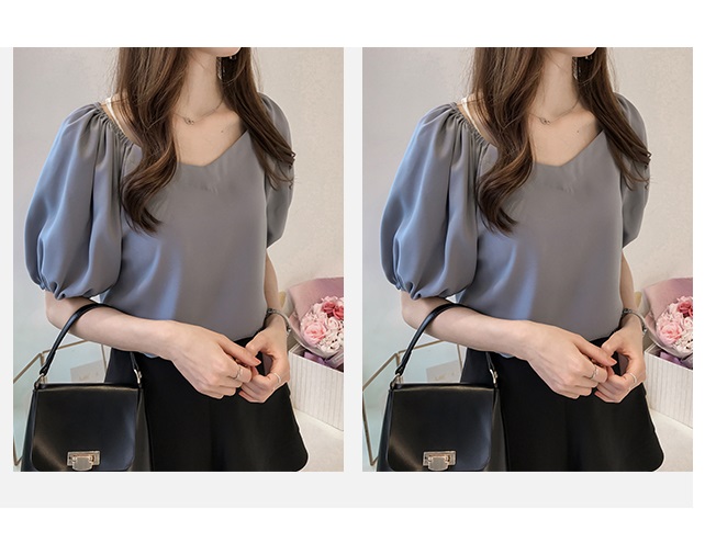Áo Kiểu Nữ Haint Boutique Tay bo chun Thời Trang Hàn Quốc HB21