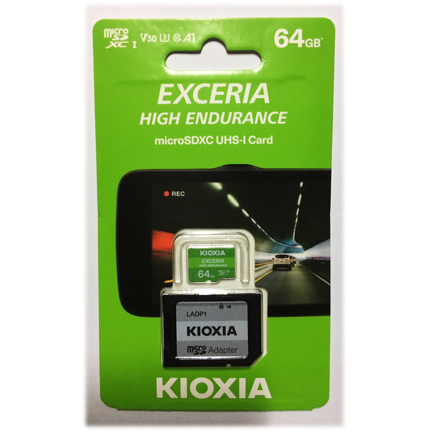 Thẻ nhớ MicroSD KIOXIA EXCERIA HIGH ENDURANCE - 64GB + Adapter - Hàng Nhập Khẩu