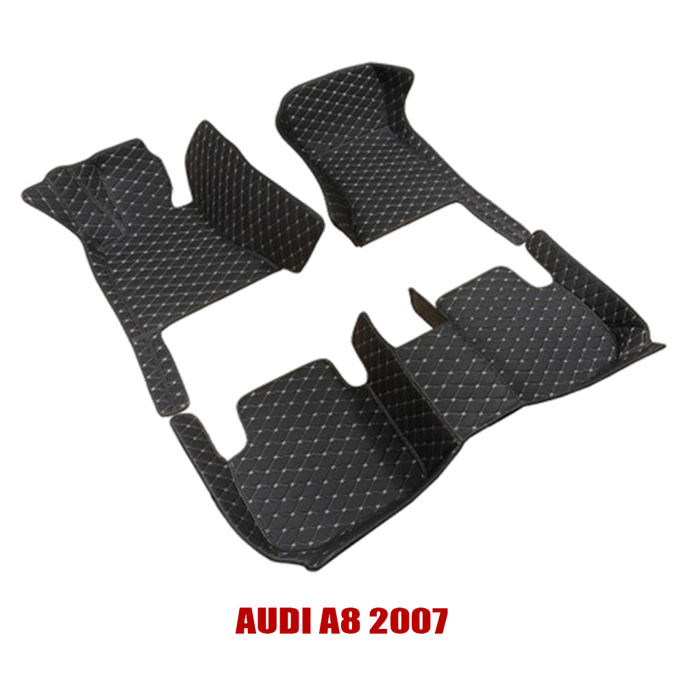 Thảm sàn 5D 6D cho xe 5 chỗ Audi A8 2007 không mùi, không thấm nước, phủ kín 90% sàn xe