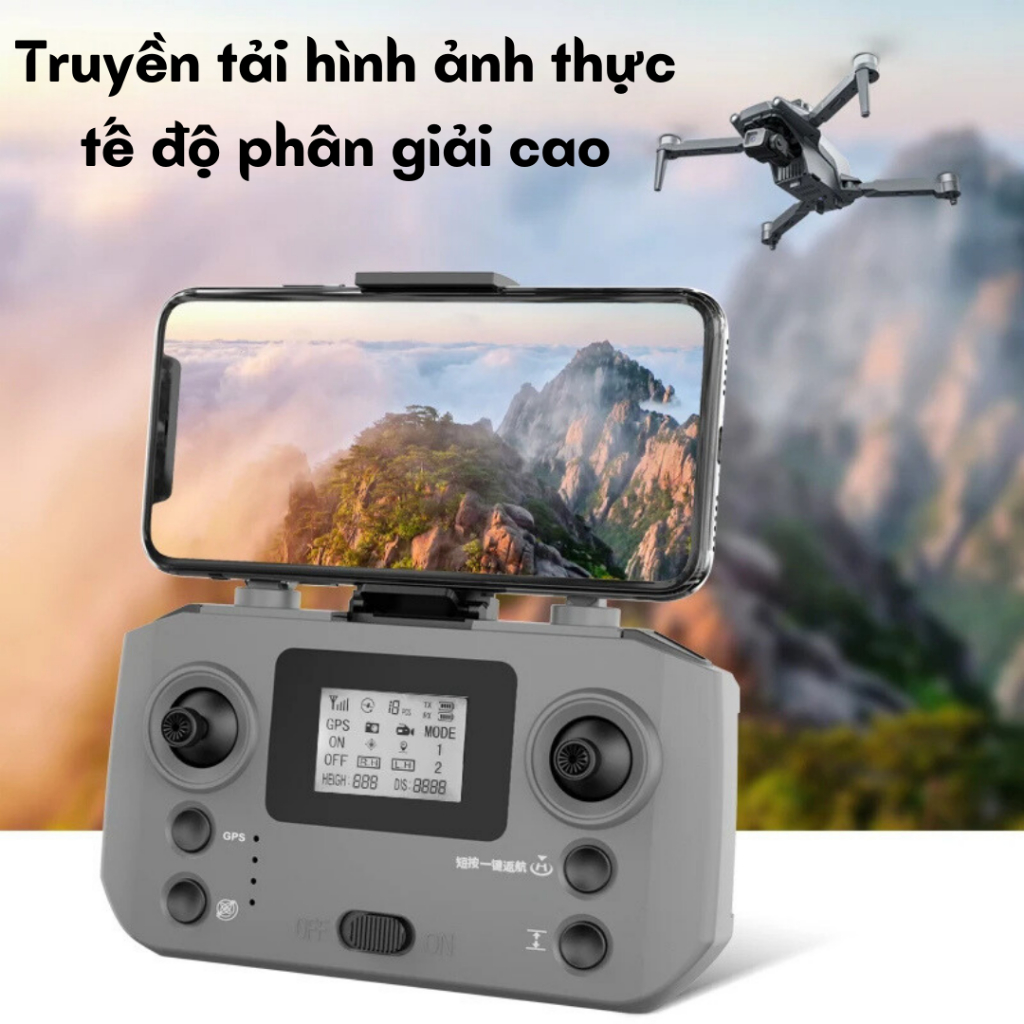 Hình ảnh Máy Bay Flycam Camera 8k L600 Pro Max Có GPS Cảm Biến Chống Va Chạm, Gimbal Chống Rung 3 Trục, Động Cơ Không Chổi Than - Hàng Chính Hãng