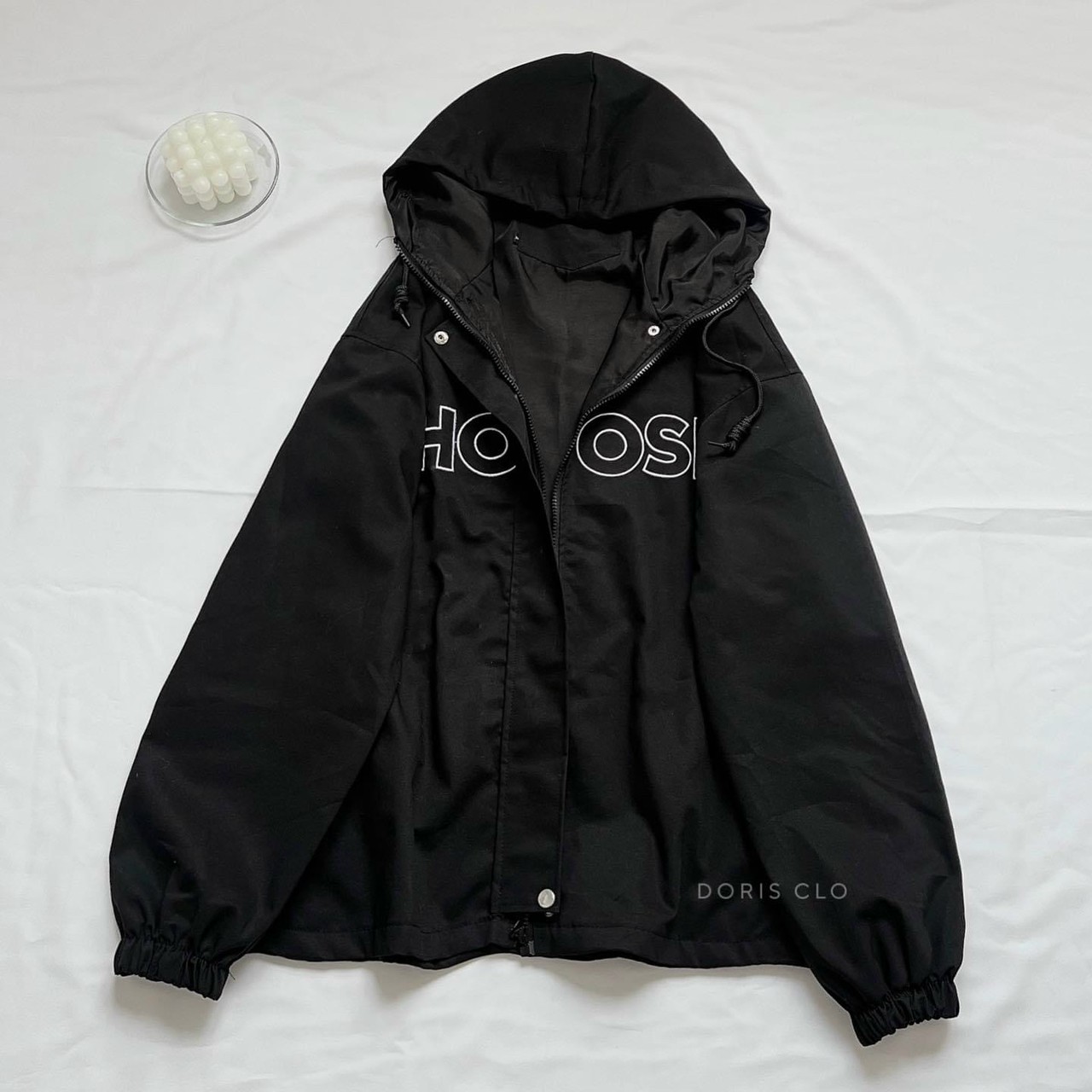 Áo khoác dù CHOOSE Jacket 2 Lớp Unisex , Áo khoác kaki lót dù CHOOSE màu đen ảnh thật unisex , áo khoác phao có nón kaki dù gió nhẹ from rộng ulzzang