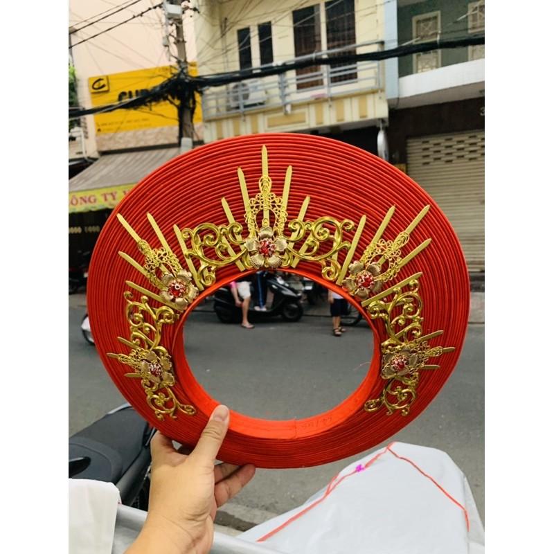 Khăn đống truyền thống trang trí cài tóc cô dâu ️ mẫu mới 2021 Giangpkc