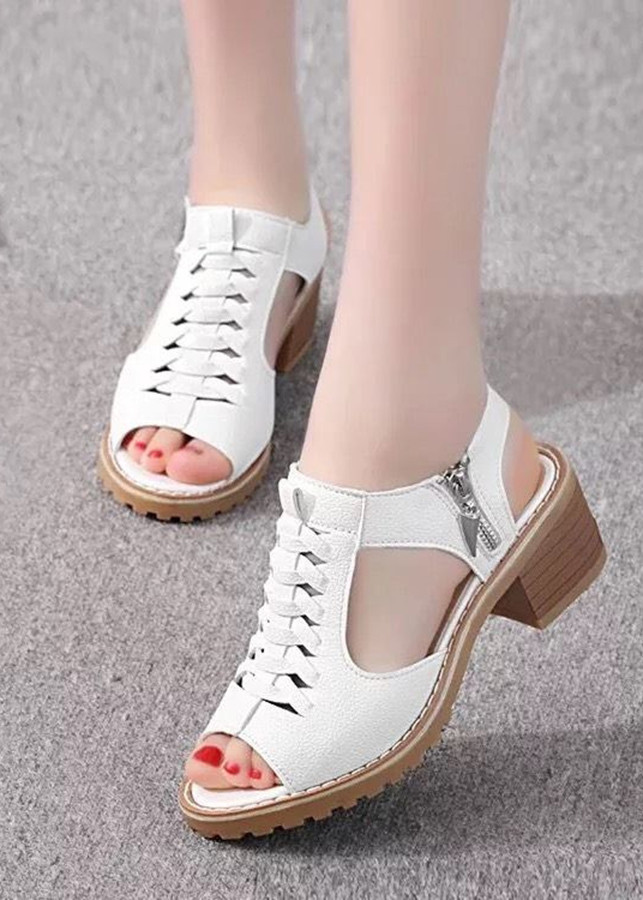 Sandal nữ gót cao 4 phân , đi mềm êm chân . thời trang hot trend mã SP : D1