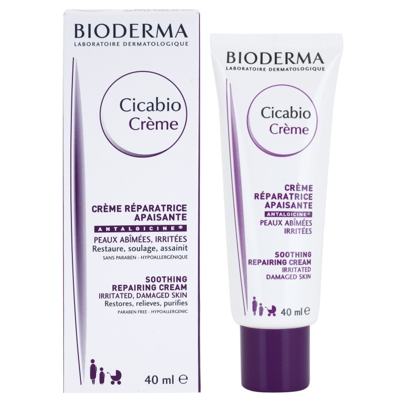 Kem dưỡng phục hồi làn da bị tổn thương BIODERMA Cicabio Crème 40ml