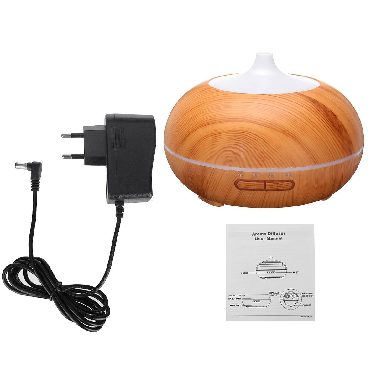 300Ml Điện Máy Phun Sương Tạo Độ Ẩm Tinh Tinh Dầu Khuếch Tán Tinh Dầu Siêu Âm Thanh Vân Gỗ Máy Tạo Độ Ẩm Không Khí USB Mini Phun Sương Tạo LED Cảm Ứng