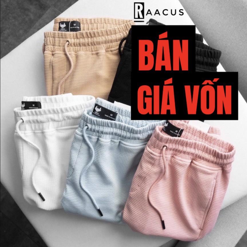 Quần short nam unisex chất đũi dáng suông RAACUS, quần short thể thao nam phong cách ulzzang mùa hè – Q110