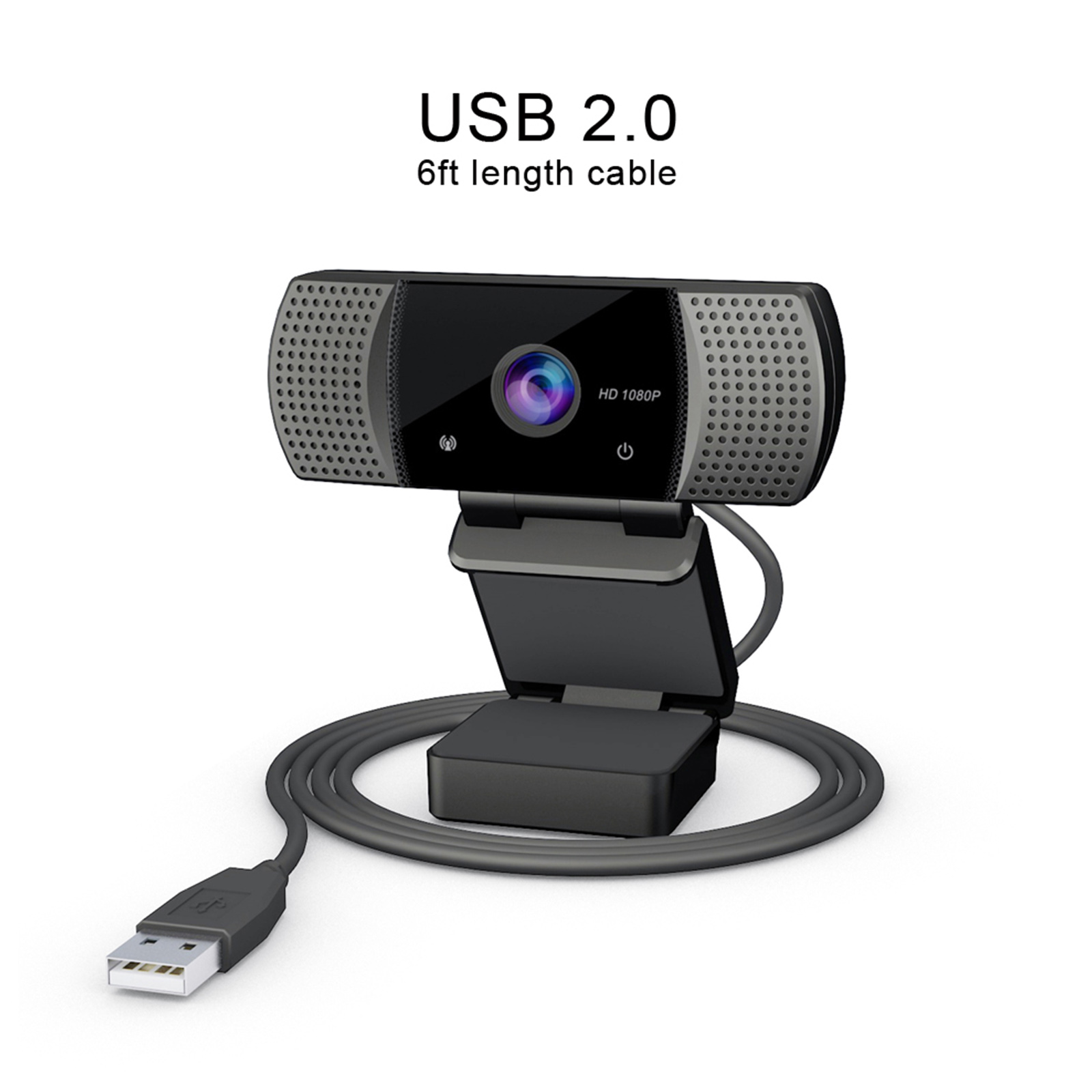 Webcam USB Góc Rộng Full HD 1080p USB2.0 Không Có Ổ Đĩa Với Mic Web Cam Cho Hội Nghị Trực Tuyến Phát Trực Tiếp Trên Máy Tính Xách Tay