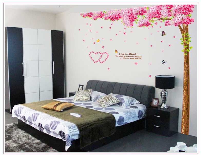 Decal dán tường Cây hoa anh đào AmyShop DCX01