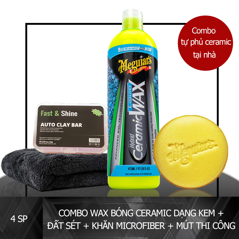 Meguiar's Combo tự phủ bóng Ceramic tại nhà