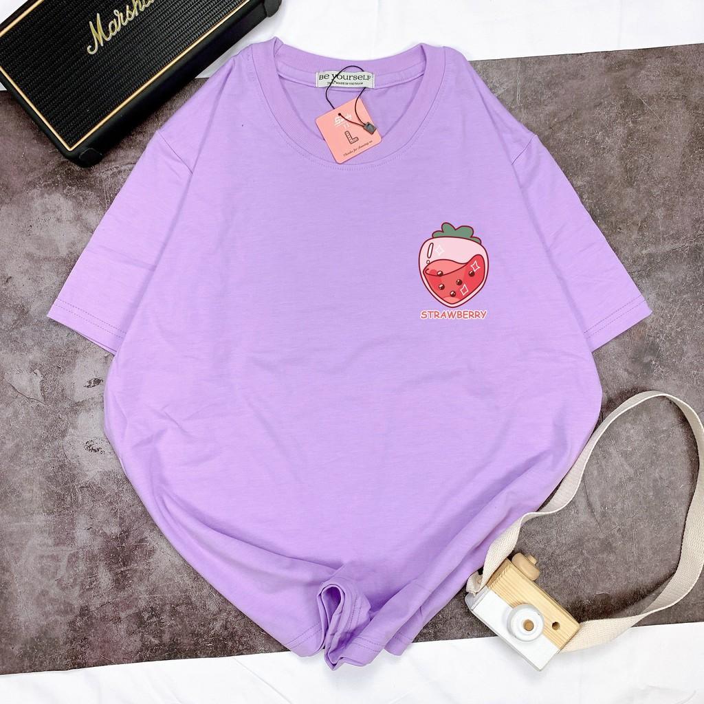 - Áo thun tay ngắn Be Yourself unisex size M L XL - STRAWBERRY