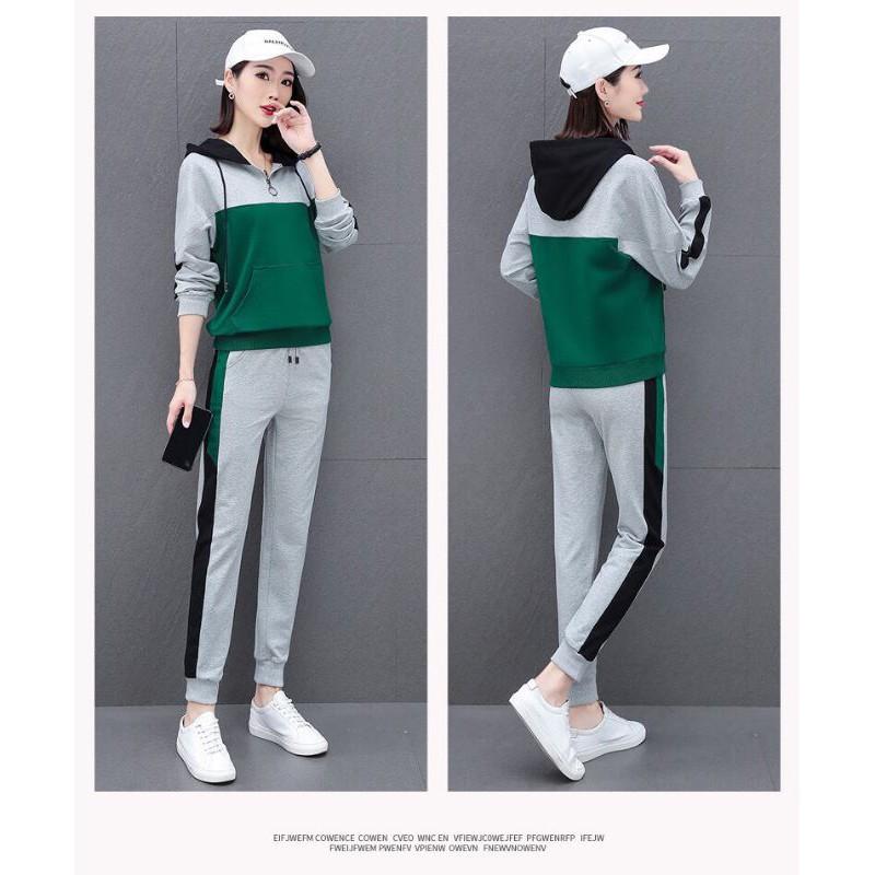 SÉT BỘ THỂ THAO NÓN PHỐI MÀU