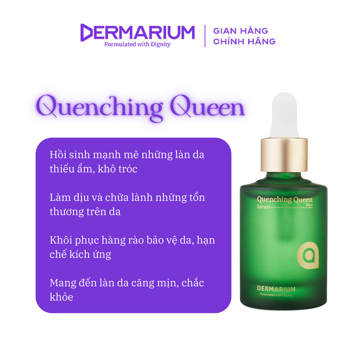 Serum (Tinh Chất) Dưỡng Ẩm Quenching Queen Dermarium