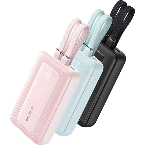 Sạc dự phòng Anker Zolo Power Bank 1USB 2Type-C 35W 10000mAh A1680C - Hàng chính hãng