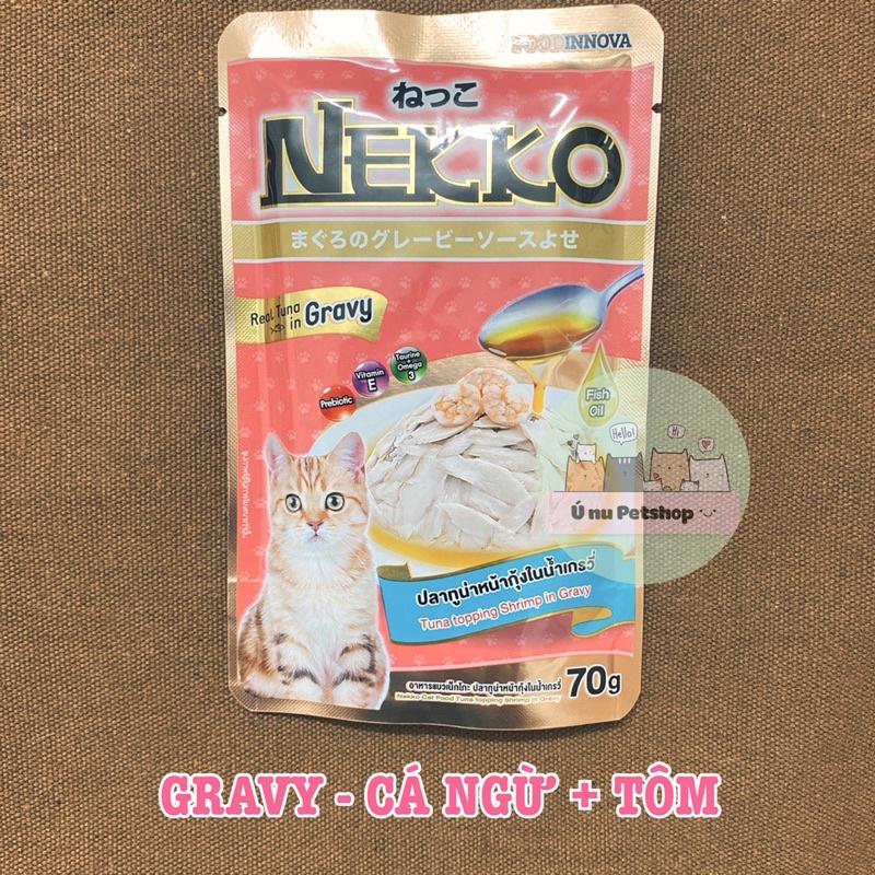 10 gói Pate thức ăn cho mèo NEKKO GRAVY