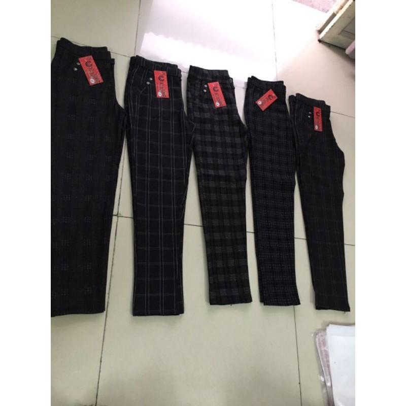 Quần Tây Thun Nữ Sọc Caro QTScro