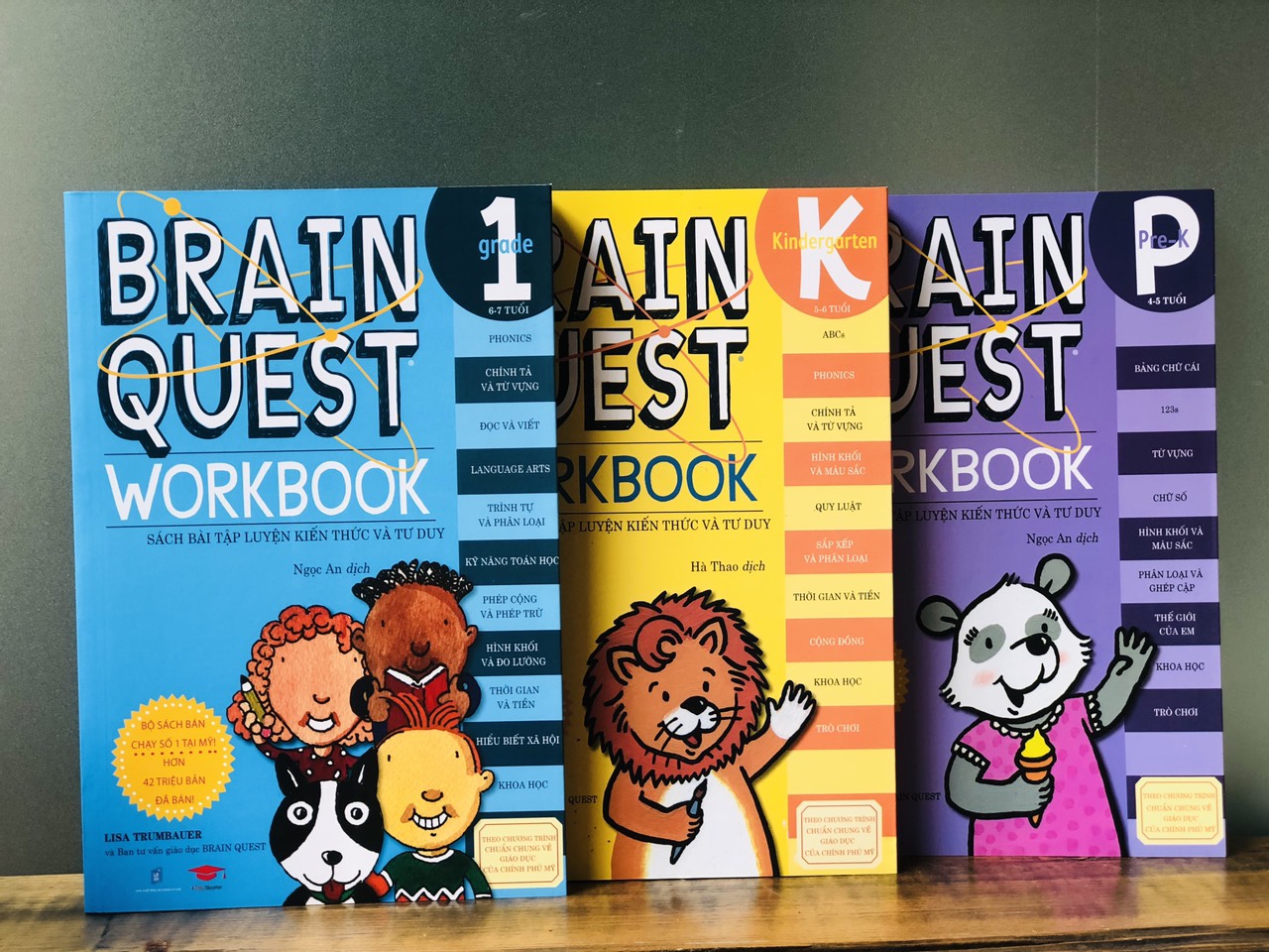 Sách brain quest workbook phát triển tư duy cho bé ( bộ 3 cuốn, 4 - 7 tuổi )