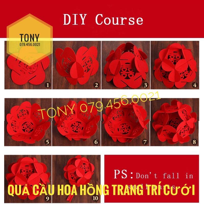 (CƯỚI) BỘ DÂY TRÁI TIM SONG HỶ TREO TRẦN NHÀ NGÀY CƯỚI SIÊU DỄ THƯƠNG