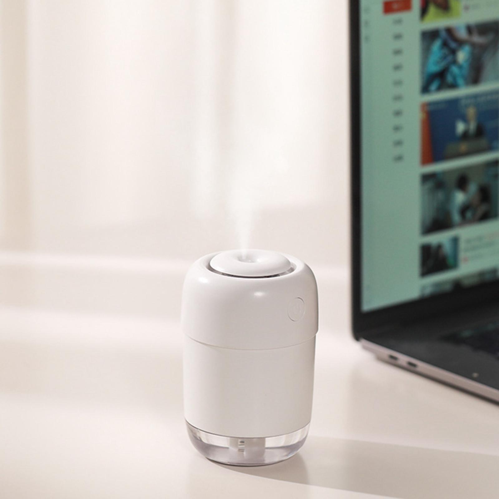Portable Mini Humidifier Personal USB Desktop Cool Mist Humidifier W/ Lights