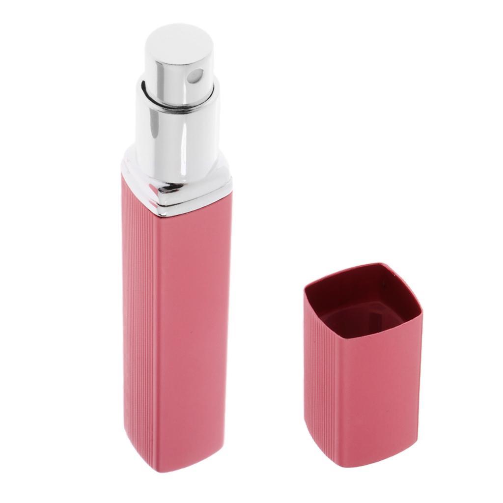 12ml Refillable Empty Fine Mist Sprayer Bottle Atomizer Makeup Perfume Essential Oils Vial Container - Pink, Silver, Red, Blue, Gold, Purple