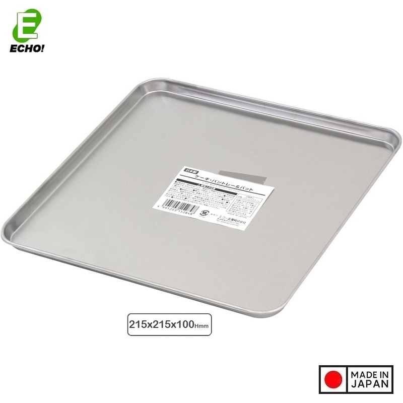 Khay inox vuông đa năng Echo Metal 215mm - Made in Japan