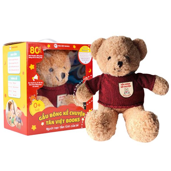 Gấu Bông Kể Chuyện - Người Bạn Tâm Tình Của Bé - Màu Đỏ