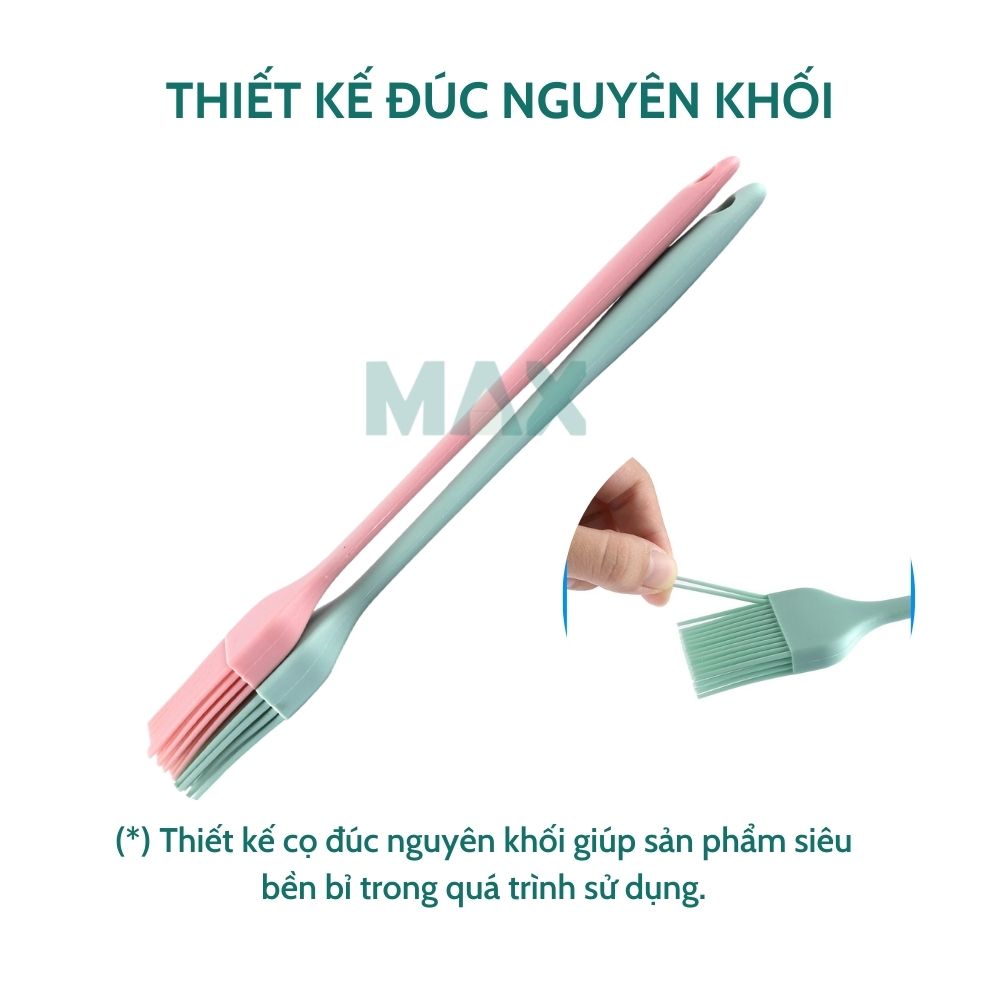 Chổi silicon đúc quét dầu, bơ, kem trang trí bánh 21cm