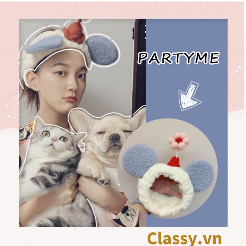 Băng Đô Rửa Mặt Và Băng Đô Cài Tóc Classy Hình tuần lộc, sừng hươu, cua cực cute PK746