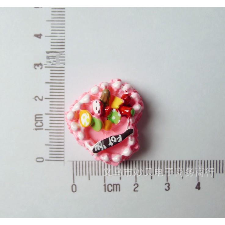 Chuyên Charm * Charm mô hình bánh kem sinh nhật, lễ kỉ niệm cho các bạn trang trí nhà búp bê, vỏ ốp điện thoại, DIY