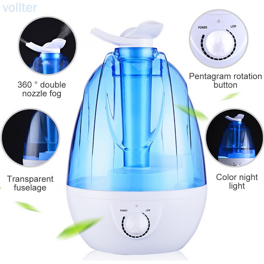 Mist Humidifier Ultra-quiet Cool Air Sprayer Atomizer LED Night Light for Home Office Bedroom