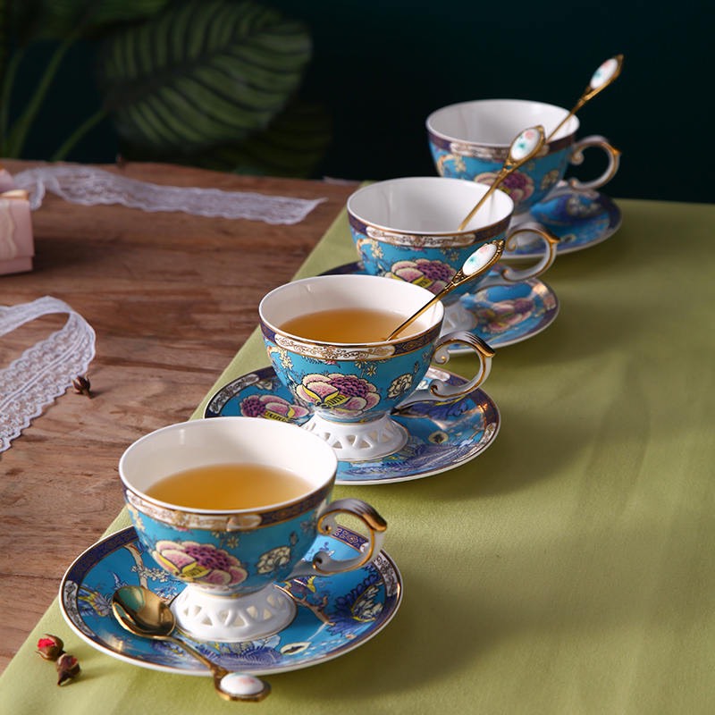 Tách trà sứ xương cao cấp Giang Tây - Tách trà phong cách châu Âu sang trọng GS12
