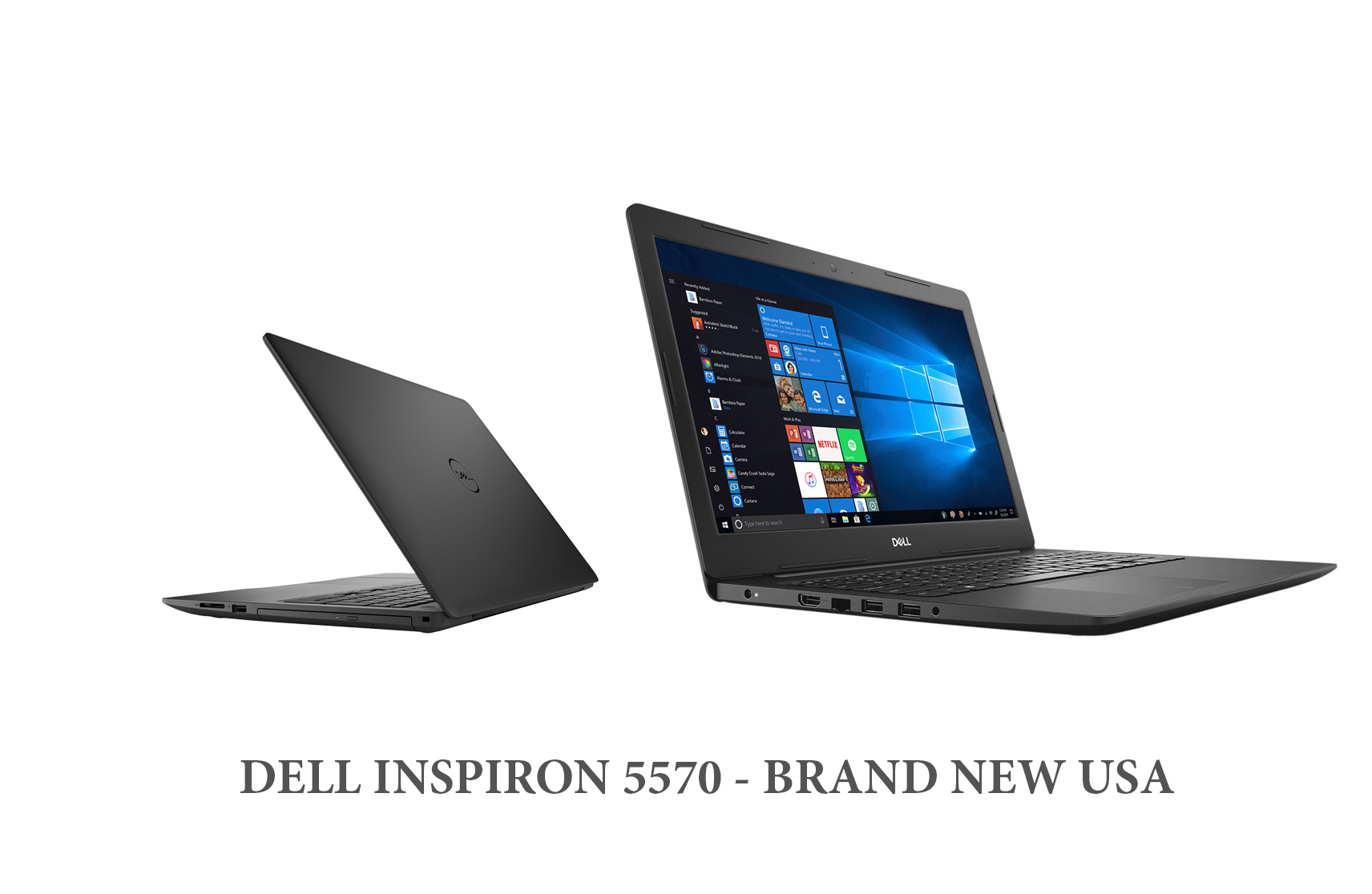 Laptop Dell Inspiron 5570 Core i3-8130U / RAM 8G / SSD 128GB / Full HD Touch / Black / Win 10 - Hàng Nhập Khẩu Mỹ