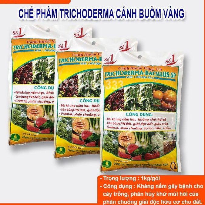 Trichoderma 1kg - chế phẩm hữu cơ diệt nấm đối kháng, tăng hiệu lực đối kháng cho cây trồng