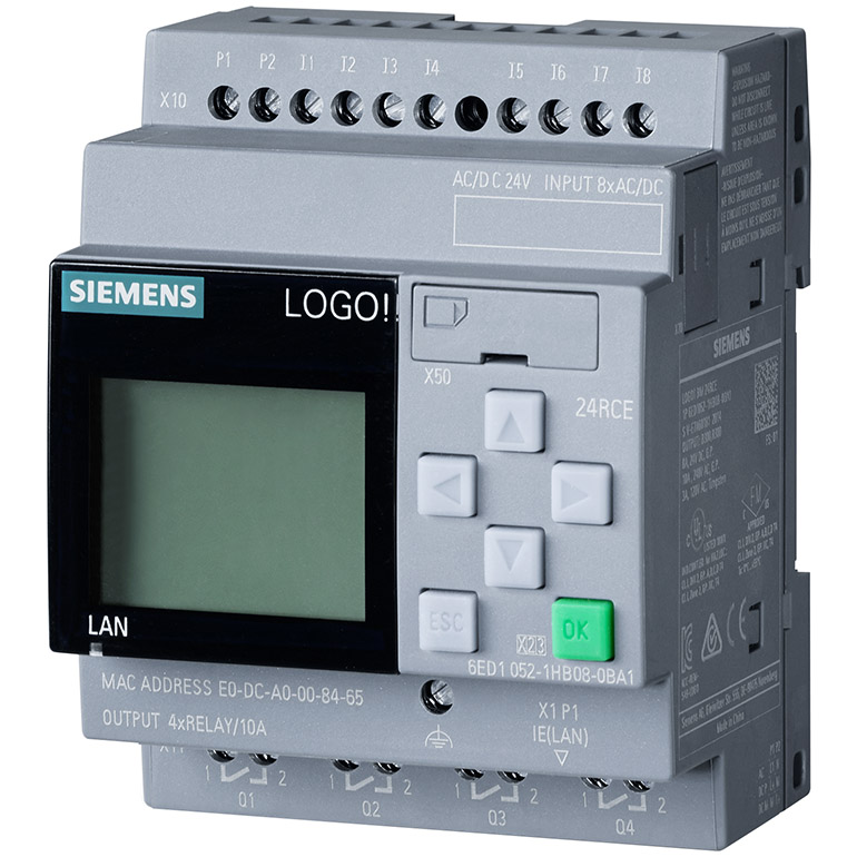 Bộ điều khiển LOGO! 24RCE 8DI/4DO SIEMENS 6ED1052-1HB08-0BA1 | Hàng chính hãng