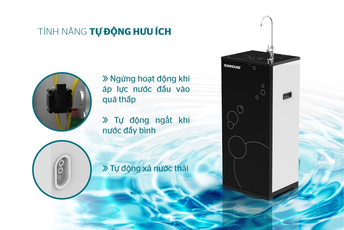 Máy Lọc Nước R.O 9 Lõi Sunhouse SHA8839K - Hàng Chính Hãng