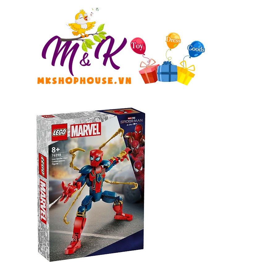 Đồ Chơi Lắp Ráp Mô Hình Người Nhện LEGO SUPERHEROES 76298 (303 chi tiết)