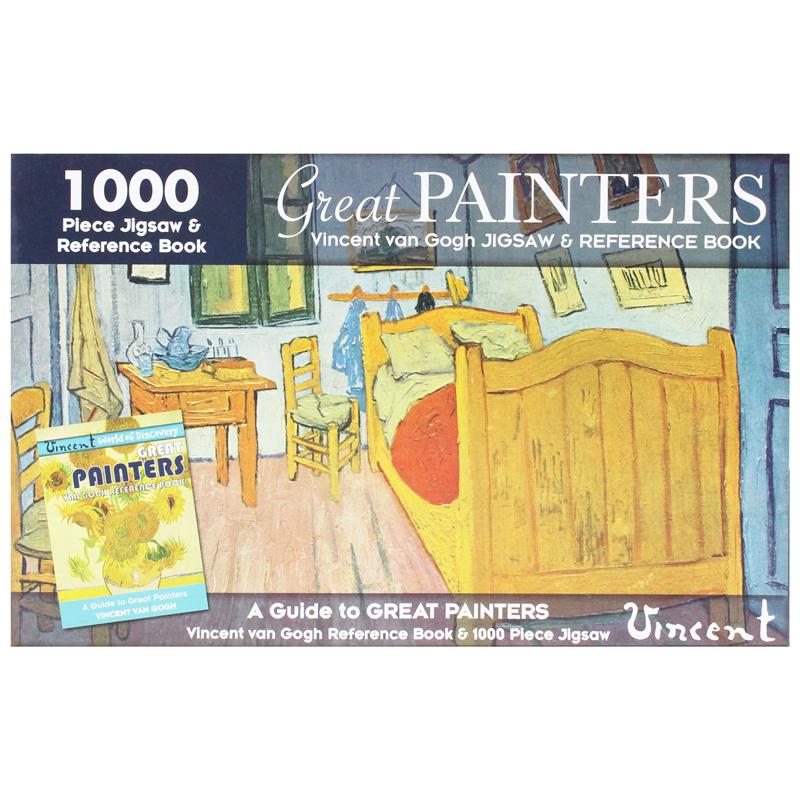 1000 Piece Jigsaw &amp; Reference Book: Great Painters Vincent Van Gogh