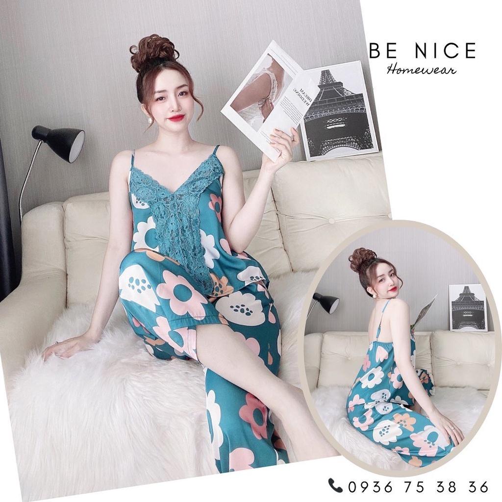 Bộ mặc nhà dây phối ren giữa lạ mắt với nhiều họa tiết cho nàng Be Nice Homewear