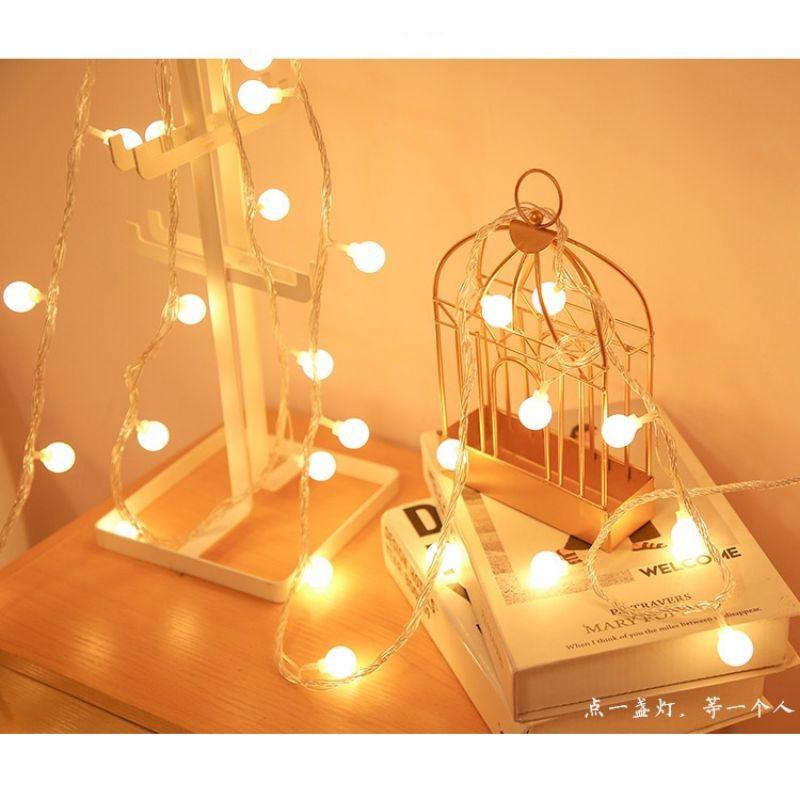 Dây Đèn Led Bóng Tròn 6m 40 Bóng Trang Trí Nội Thất