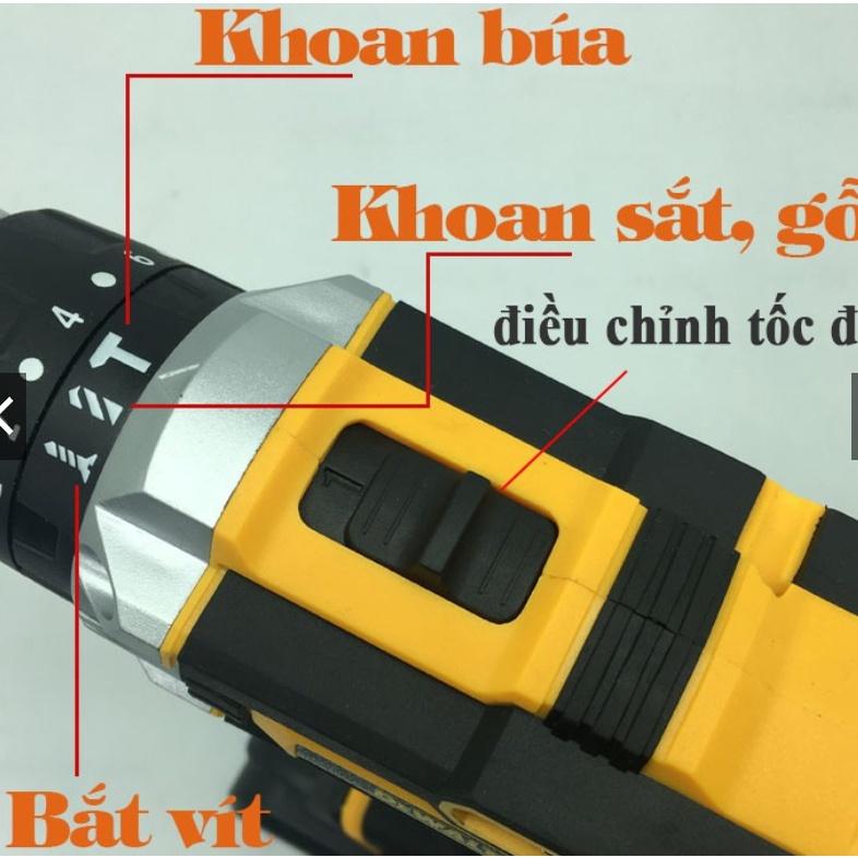 BỘ MÁY KHOAN PIN BẮT VÍT DW 36V - 3 CHỨC NĂNG - ĐẦY ĐỦ ĐỒ NGHỀ - KHOAN TƯỜNG BẮN VÍT ----------------------------------