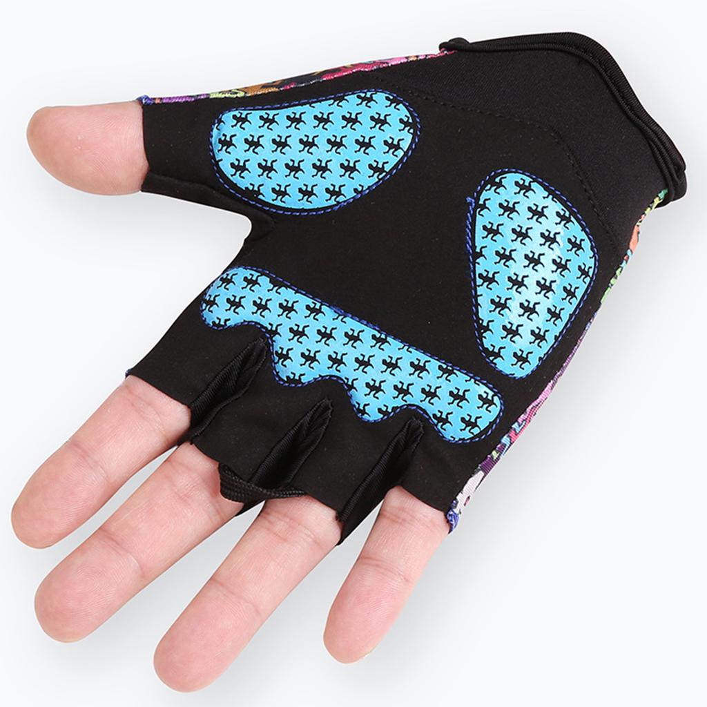Bike Gloves Cycling Gloves Mountain Bike Gloves for Men Women with Anti-Slip Shock-Absorbing Pad, Light Weight, Nice Fit, Half Finger Biking Gloves
