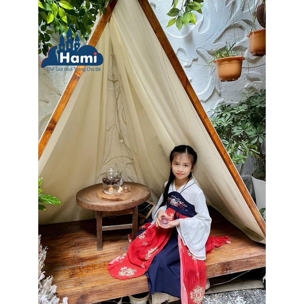 Đầm Sen Đỏ Bé Gái