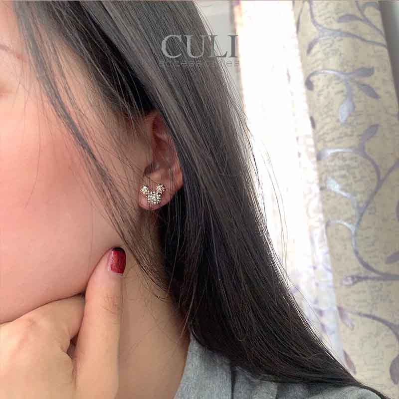 Khuyên tai, Bông tai thời trang hình đầu chuột cute HT689 - Culi accessories