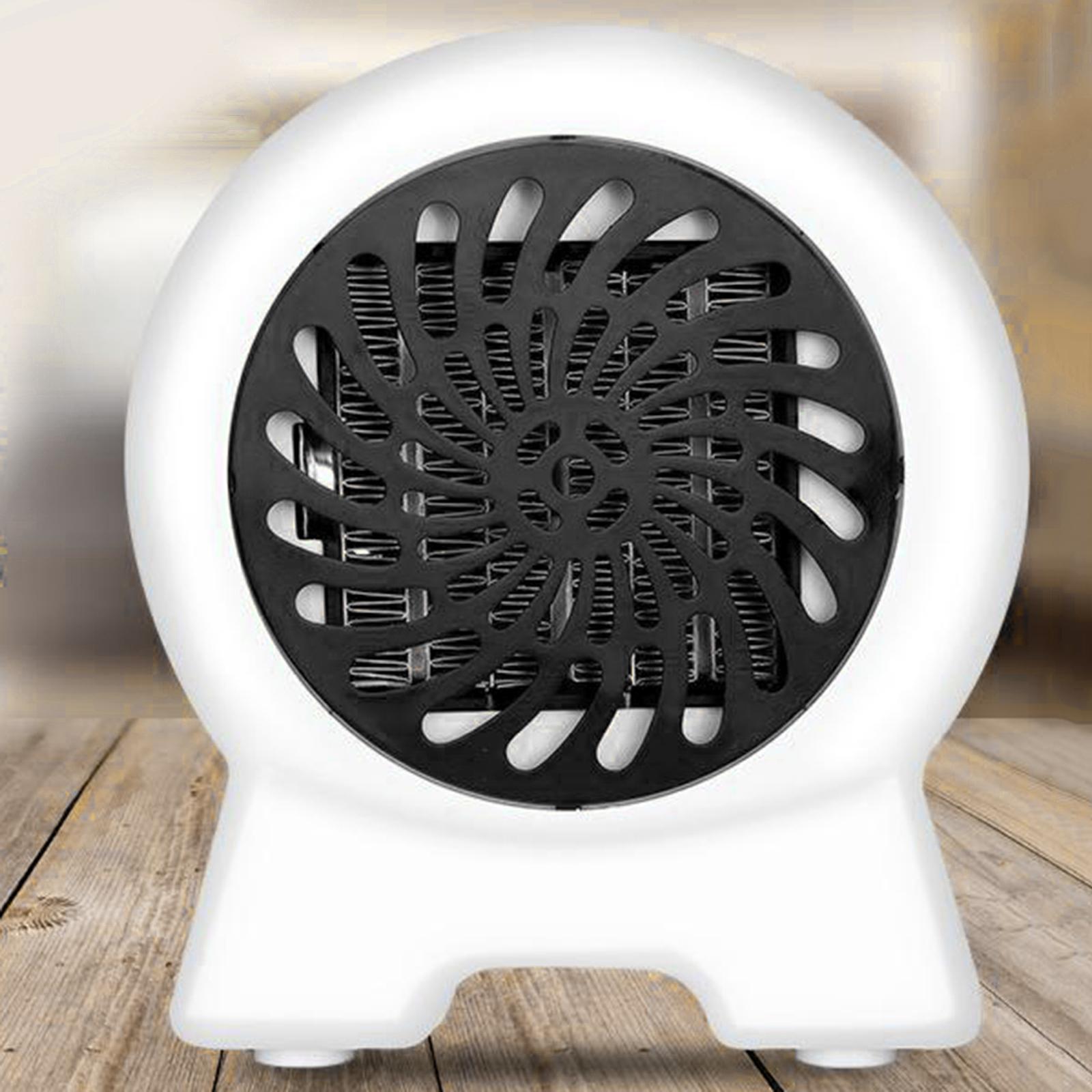 Electric Fan Space Heater Portable Winter Warm Home Office Desk 500W