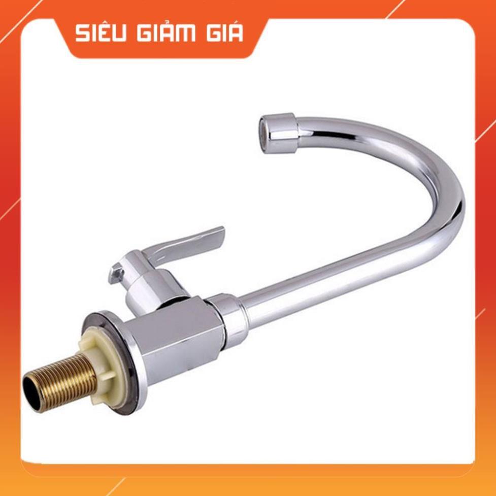 Vòi nước bằng thép không gỉ thiết kế hiện đại dành cho bồn rửa chén 206806